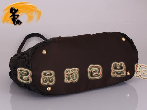 BN1793 普拉達最新款 褶皺羊皮時尚休閑女包 Prada手提包 Prada斜挎包 啡色