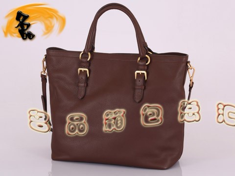 BN1795 普拉達最新款牛皮女士手提包 Prada時尚休閑女包 Prada斜挎包 啡色