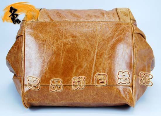 228750 Balenciaga手提包 巴黎世家單肩包 進口牛皮經典時尚女包 駝色