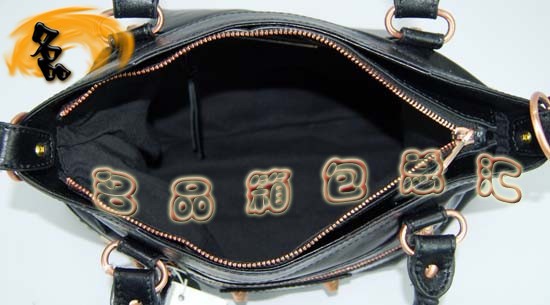 240557C 巴黎世家單肩包 Balenciaga機車包 進口油皮時尚女包 手提包 黑色