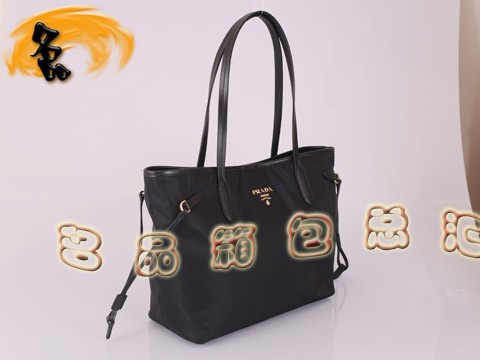 BR3924 普拉達單肩包 Prada休閑包 防水尼龍帆布女包 帆布包 黑色
