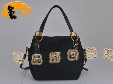 BR4290 普拉達單肩包 Prada斜挎包 防水尼龍帆布女包 帆布包 黑色