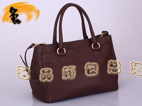 BR4393 Prada斜挎包 普拉達手提包 新款時尚女士休閑包 進口t頭層牛皮女包 啡色