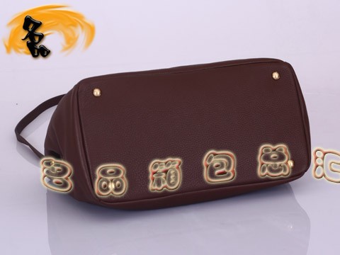 BR4393 Prada斜挎包 普拉達手提包 新款時尚女士休閑包 進口t頭層牛皮女包 啡色