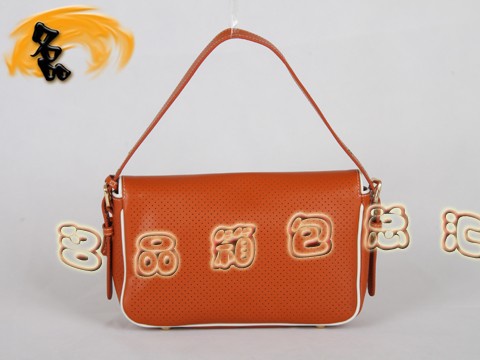 BR4424 Prada單肩包 普拉達(dá)手拎包 新款女士休閑包 進(jìn)口頭層牛皮女包 橙色