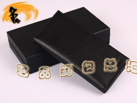 2M1113A Prada錢包 進(jìn)口十字紋牛皮錢夾 普拉達(dá)男士長款錢包 Prada錢夾 黑色