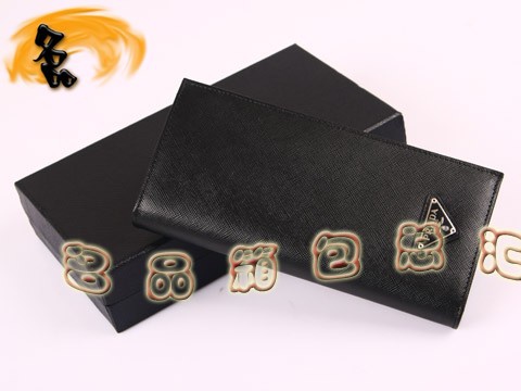 M836A Prada最新款 普拉達男士長款錢夾 Prada錢包 Prada錢夾 黑色