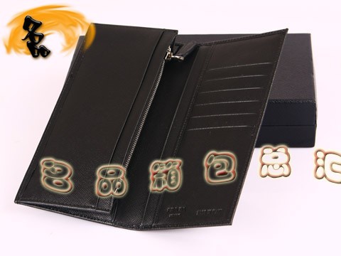 M836A Prada最新款 普拉達男士長款錢夾 Prada錢包 Prada錢夾 黑色