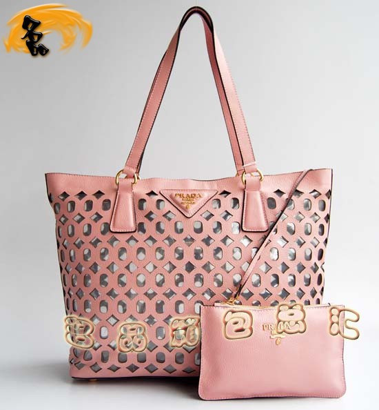 1020 Prada 最新款 時(shí)尚休閑女士單肩包 Prada女包 原版一比一品質(zhì) 粉紅色