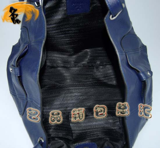 7947C Prada女包 最新款女包 Prada時尚休閑女士單肩包 普拉達包 藍色