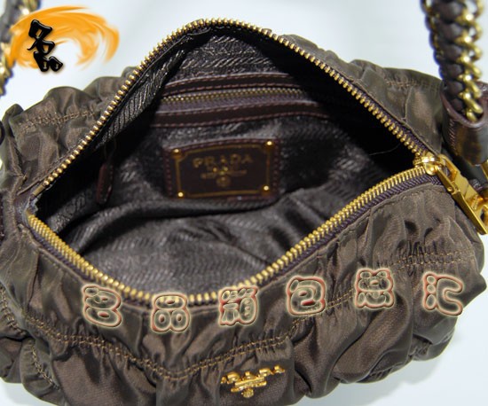 29210 普拉達(dá)最新款女包 Prada手拎包 Prada單肩包 原版一比一品質(zhì) 啡色