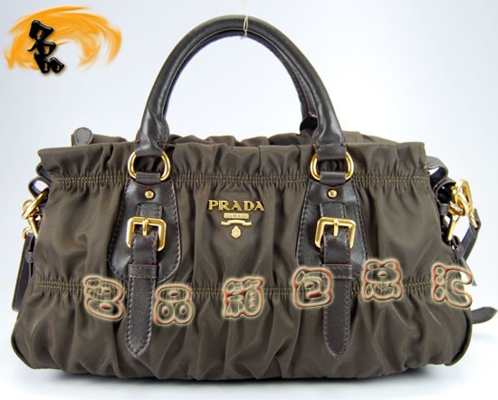 29211 最新款女包 Prada女包 Prada時尚休閑女士斜挎包 普拉達(dá)手提包 咖啡色