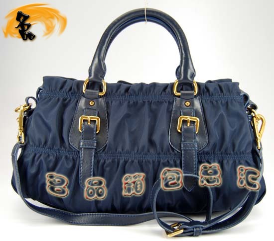 29211 Prada女包 普拉達手提包 Prada時尚休閑女士斜挎包 最新款女包 藍色