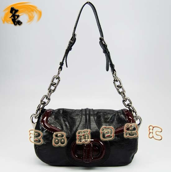 29245 Prada手拎包 普拉達單肩包 Prada時尚休閑豬鼻包 最新款女包 黑色