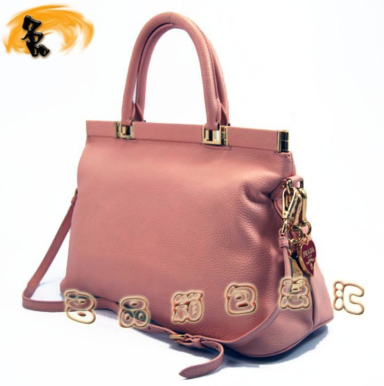 80300 Prada手提包 普拉達單肩包 Prada時尚休閑包 最新款女包 粉紅色