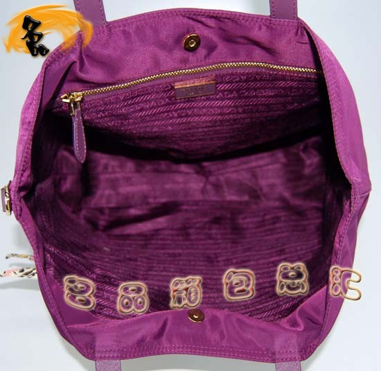 89277 Prada女包 Prada休閑女包 普拉達(dá)手提包 最新款單肩包 紫色