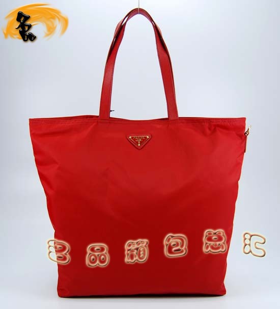 89302 Prada女包 普拉達手提包 Prada時尚休閑女包 最新款單肩包 大紅色