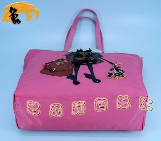 89302 Prada女包 Prada時尚休閑女包 最新款單肩包 普拉達手提包 粉紅色