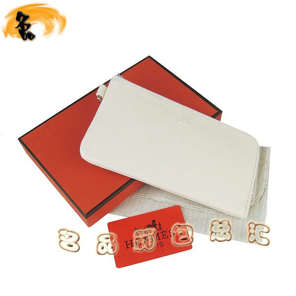 H010 Hermes錢(qián)包 愛(ài)馬仕最新款女士長(zhǎng)款錢(qián)夾 Hermes卡包 荔枝紋錢(qián)包 米白色