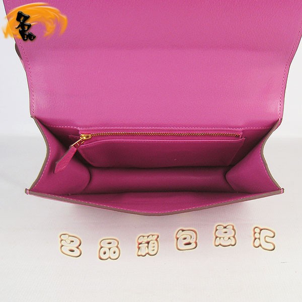 017 愛(ài)馬仕 新款H扣單肩包 Hermes Constancec系列 經(jīng)典款兩用女包 桃紅色復(fù)古斜挎包