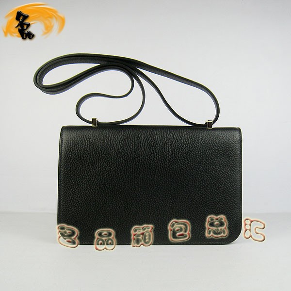 020 愛馬仕 新款H扣單肩包 經(jīng)典款兩用女包 Hermes Constancec系列 黑色復(fù)古斜挎包