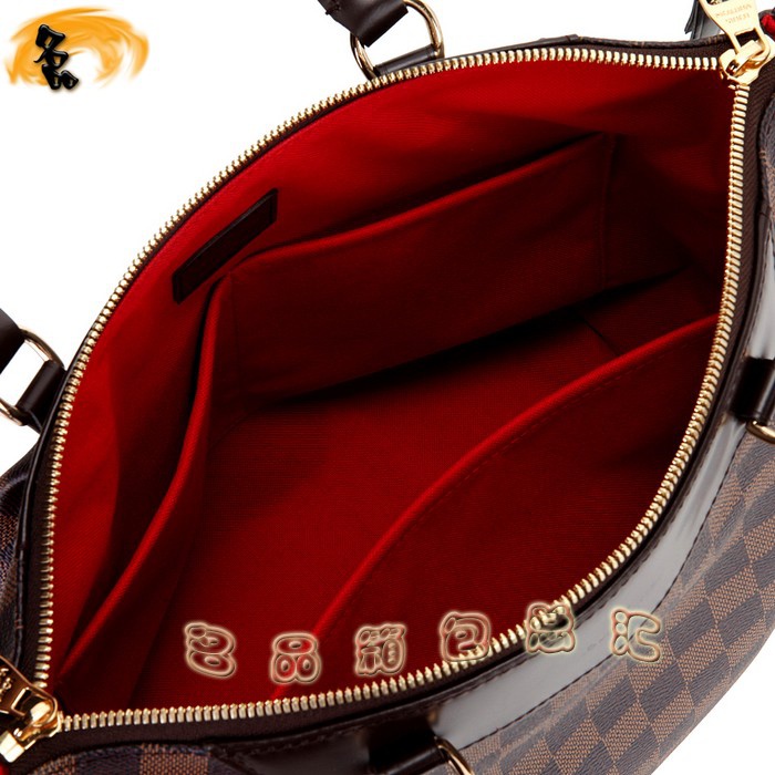 N41102 LV最新款 LV棋盤(pán)格女包 單肩包 LV格仔系列女士休閑包 咖啡色