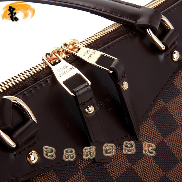 N41102 LV最新款 LV棋盤(pán)格女包 單肩包 LV格仔系列女士休閑包 咖啡色