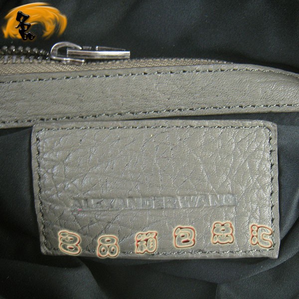 63460 Alexander Wang最新款時尚女士手提包 亞利山大王朋克柳釘女包 灰色