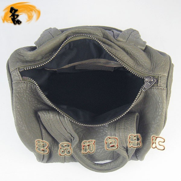 63460 Alexander Wang最新款時尚女士手提包 亞利山大王朋克柳釘女包 灰色