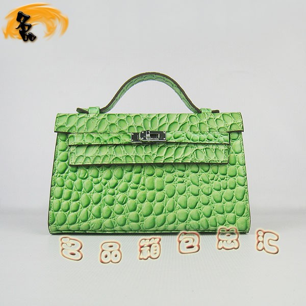 H008 最新款Hermes女包 手提包 愛馬仕晚宴包 Hermes Kelly Bag 凱莉包 石頭紋 綠色