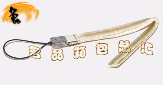 07168R Gucci手機掛飾 Gucci飾品 Gucci手機鏈 古奇最新款掛件 織帶 米白配黃色