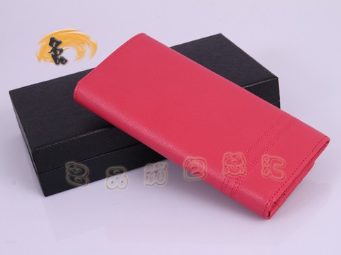 1M1132 Prada最新款 普拉達長款錢包 十字紋牛皮女士錢包 Prada錢包 玫紅色