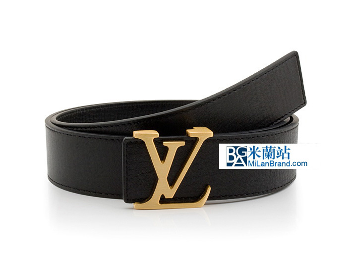 9638 LV皮帶 男款全皮皮帶 LV男士皮帶 時尚男士LV腰帶 牛皮 黑色金扣
