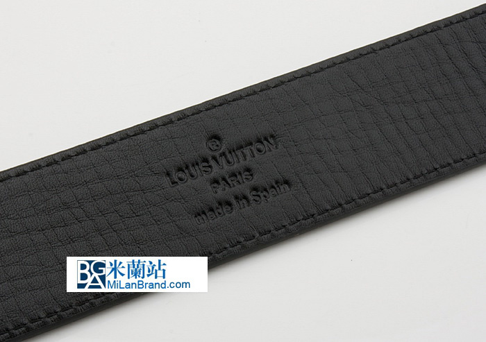 9638 LV皮帶 男款全皮皮帶 LV男士皮帶 時尚男士LV腰帶 牛皮 黑色金扣