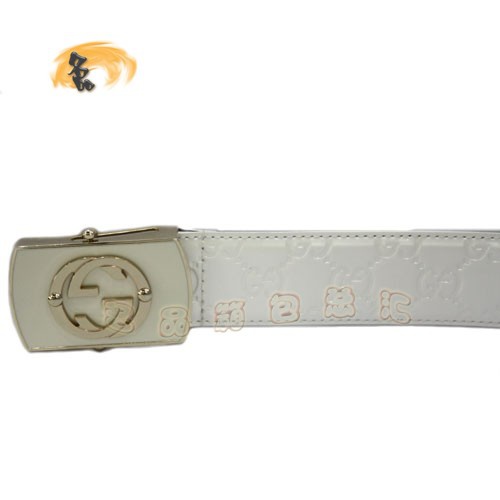 1127 Gucci皮帶 Gucci腰帶 Gucci經典款漆皮女士皮帶 古奇牛皮時尚休閑皮帶 白色