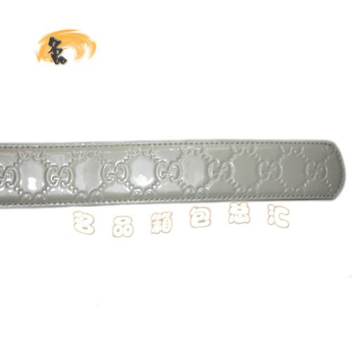 1127 Gucci皮帶 Gucci腰帶 Gucci經典款漆皮女士皮帶 古奇牛皮時尚休閑皮帶 白色