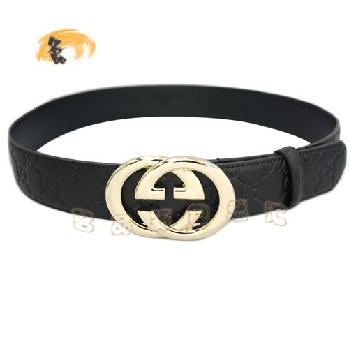 170854 Gucci皮帶 Gucci腰帶 Gucci經典款時尚男士皮帶 古奇牛皮男士皮帶 黑色