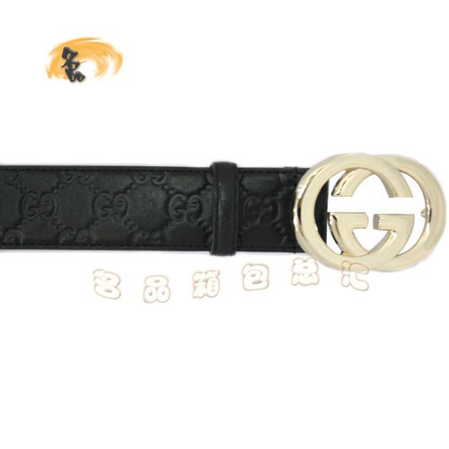 170854 Gucci皮帶 Gucci腰帶 Gucci經典款時尚男士皮帶 古奇牛皮男士皮帶 黑色