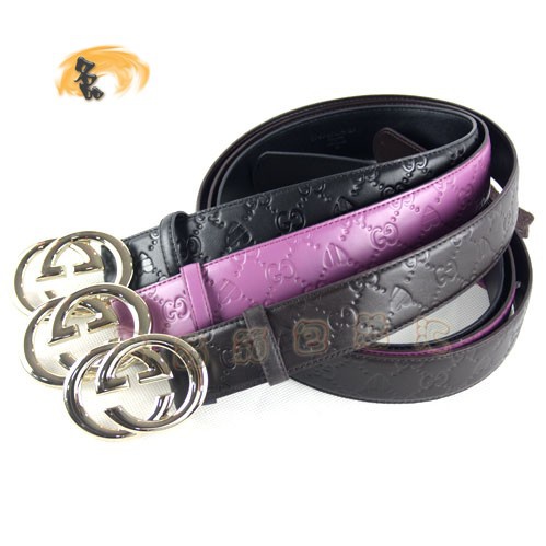 170854 Gucci皮帶 Gucci腰帶 Gucci經典款時尚女士皮帶 古奇牛皮女士皮帶 黑色 啡色 紫色