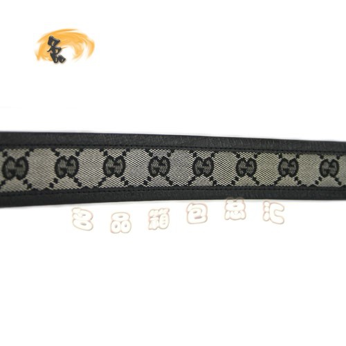114876 Gucci經(jīng)典款時(shí)尚男士皮帶 Gucci皮帶 古奇雙G帆布男款皮帶 Gucci腰帶 灰色
