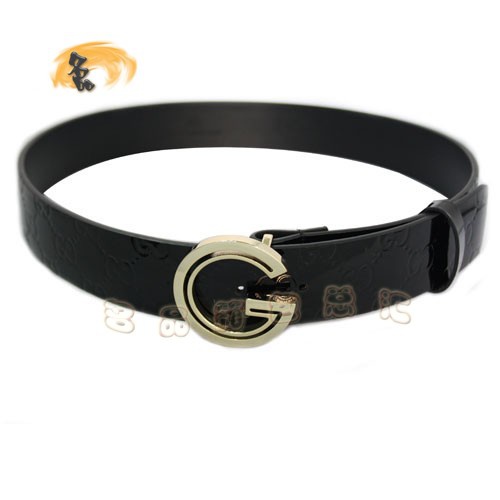 155077 經(jīng)典款漆皮皮帶 Gucci女士皮帶 古奇女款皮帶 腰帶 Gucci皮帶 黑色