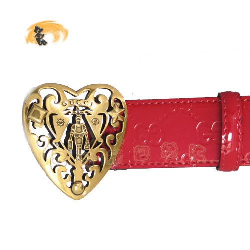 207557 經典款Gucci漆皮時尚女士皮帶 古奇皮帶 Gucci皮帶 牛皮Gucci腰帶 玫紅色