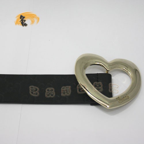201791 Gucci皮帶 經(jīng)典款Gucci時尚牛皮雙G壓花女士皮帶 古奇皮帶 Gucci腰帶 黑色