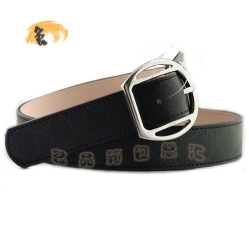 201786 Gucci皮帶 Gucci時尚雙G PVC男士皮帶 Gucci腰帶 古奇皮帶 黑色