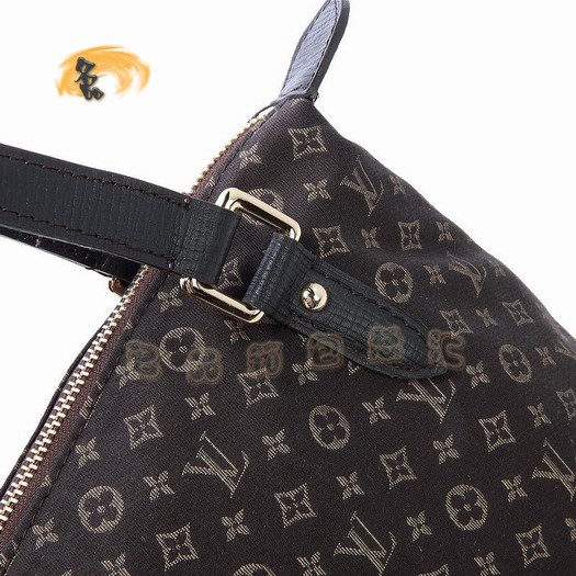 M40573 LV最新款 經(jīng)典LV小花布女士單肩包 LV帆布包 LV Ballade女包 咖啡色