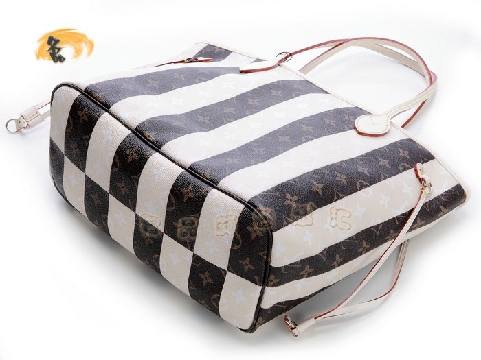 M40560 LV最新款 斑馬紋單肩包 LV購物袋 出街必備暢銷款女包 LV Neverfull系列 中號