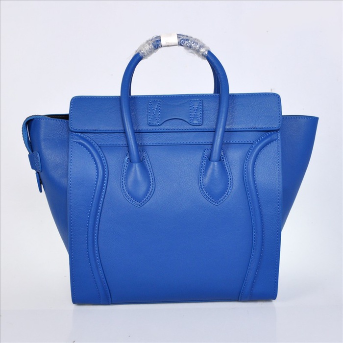 正品賽琳女包笑臉包囧包電光藍原版皮 大中小手提單肩包