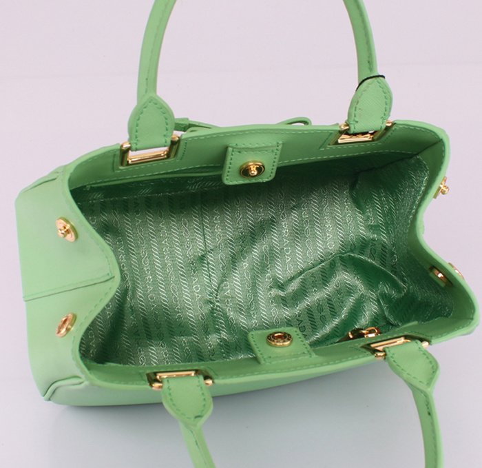 PRADA普拉達新款女包 2245草綠蝴蝶結小號