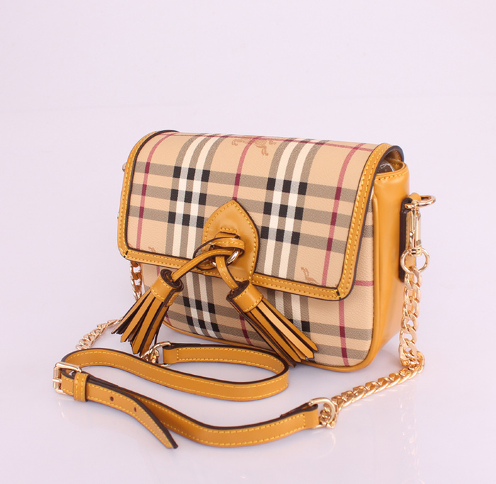 Burberry巴寶莉新款女包 5001010黃色