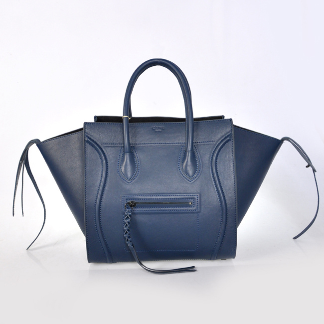 Celine女包 賽琳幻影蝙蝠包 單肩包-CL11506寶藍進口原版皮 正品品質